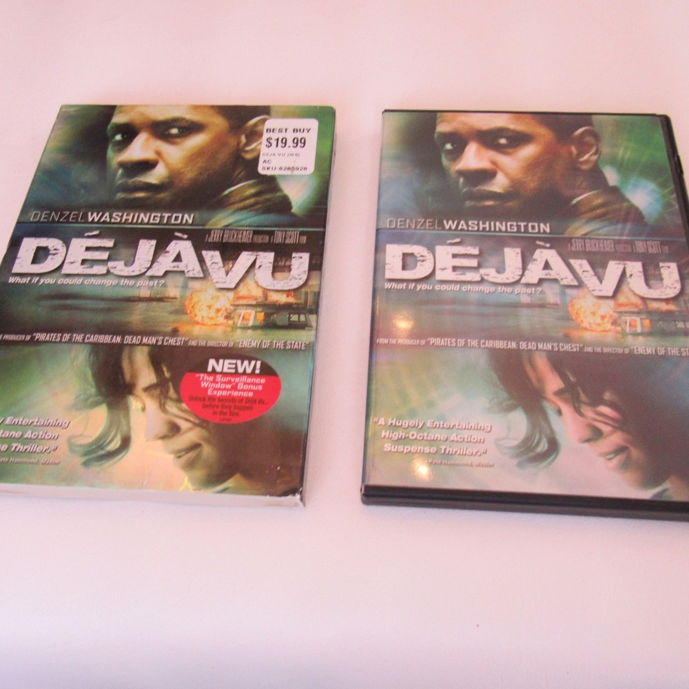 Deja Vu DVD 2007 Denzel Washington Tony Scott Sci-Fi Action Thriller Widescreen